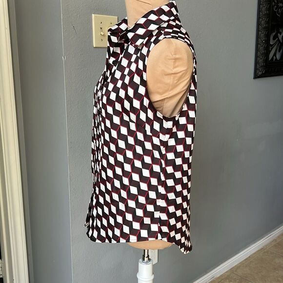 Nine West Black and Red Geometric Suit Separates - Picture 2 of 5